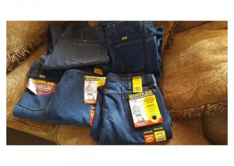 Rustler Heavy Denim Work Jeans 42x30