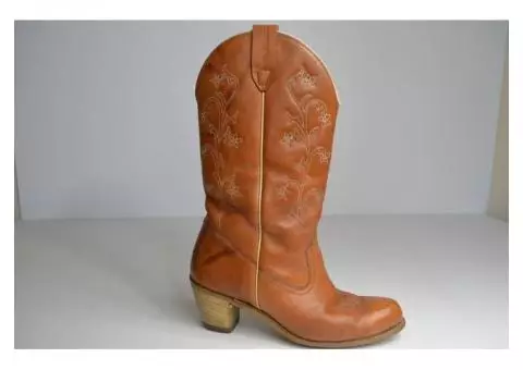 Womens Wolverine Leather Cowgirl Boots
